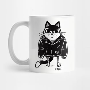 badass kitten Mug